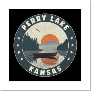 Perry Lake Kansas Sunset Posters and Art